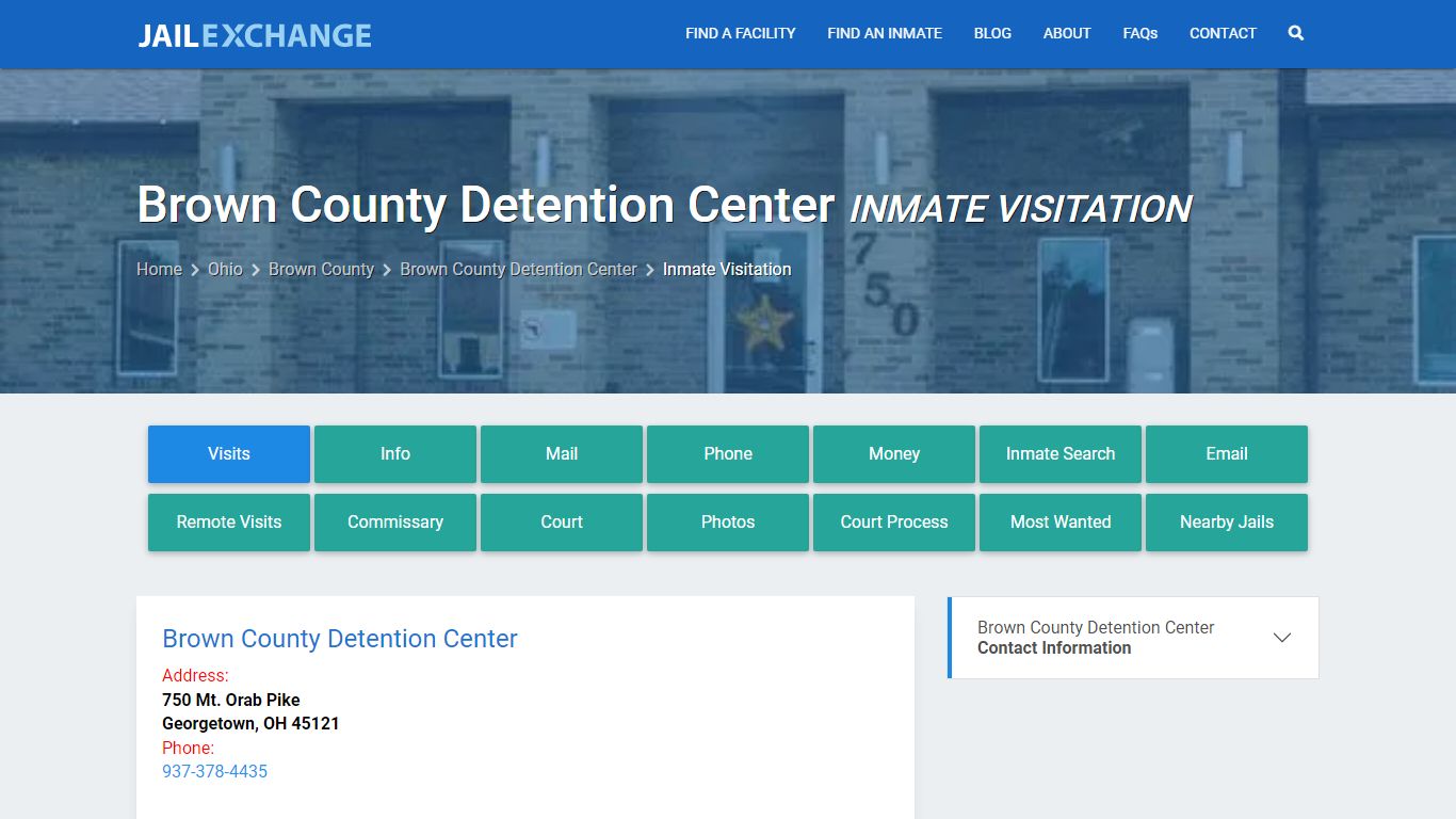 Inmate Visitation - Brown County Detention Center, OH - Jail Exchange